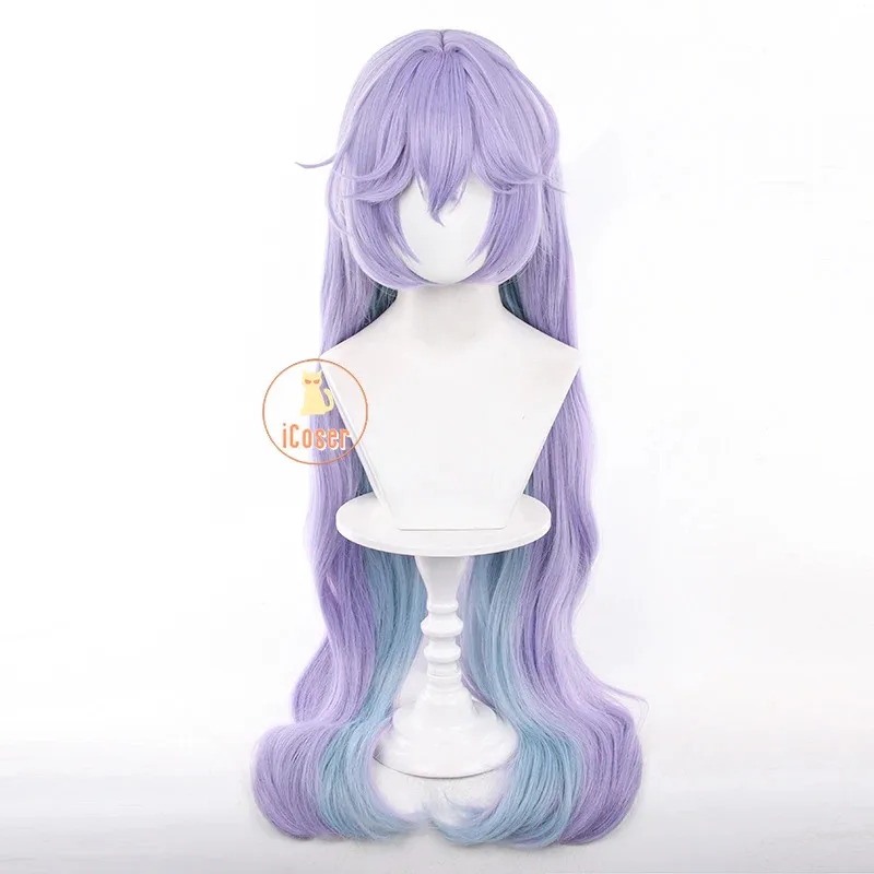 

aaa12 3Wuthering Waves Cantarella Cosplay Wig Purple Long Hair Rinascita Fisalia Family Halloween Party for Women Girls Carnival