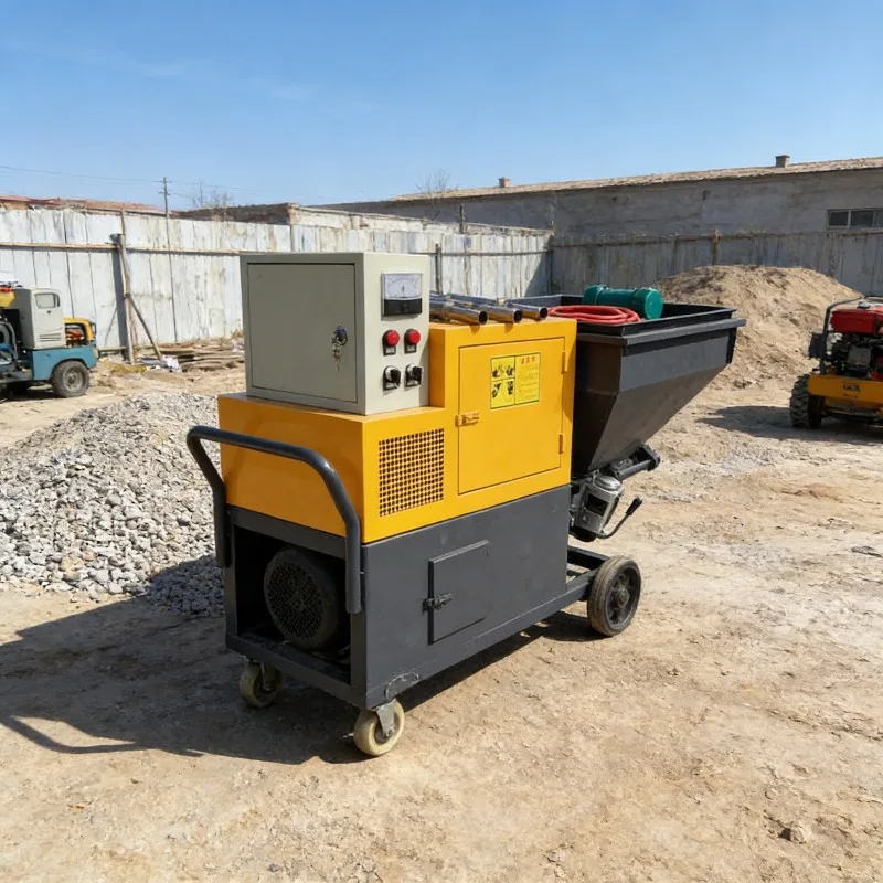 

Compact Portable Design Mortar Spraying Pump for Fireproof Insulation Material Putty Paint Application Customized