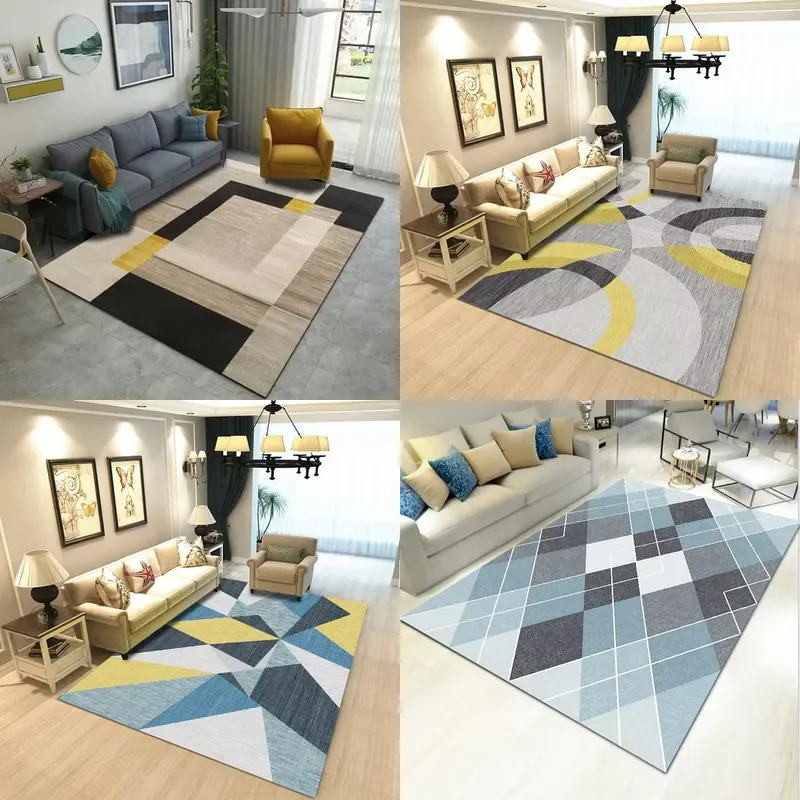 Custom Designer Large Wool Carpets Rugs for Living Room Bedroom Hand Tufted Factory Braided Abstract Custom Braided Abstract