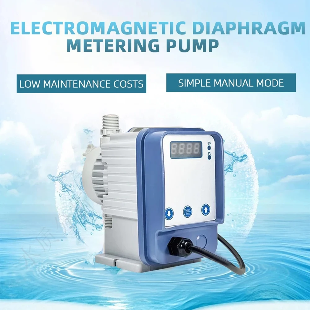 

Digital Electromagnetic Diaphragm Metering Pump Low Maintenance Cost Manual Mode Chemical Liquid Dosing Pump for Water Treatment