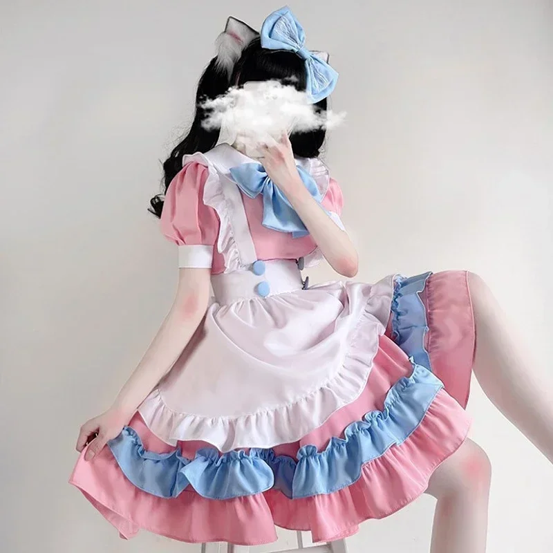 Lolita Dress Maid  Plus Size Skirt Cute Big Bow Girl  Cosplay Costumes Boys Clothing Party Suit Ladies Cat Paw