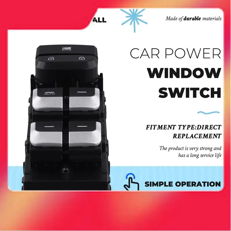 

93571-F1000 Car Power Window Switch Automatic Switch 93571F1000 For KIA KX5 Sportage 2017-2022 LHD-M54K