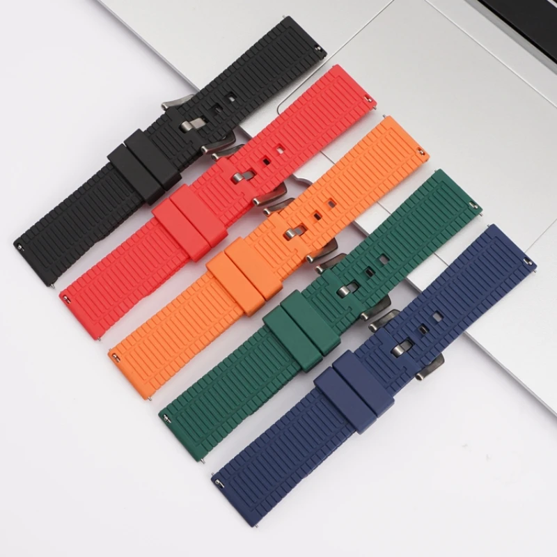 Breathable Strap for Citizen Seiko Huawei IWC Watch Waterproof Diving Watch Strap Sport Bracelet 20mm 22mm Silicone Belt