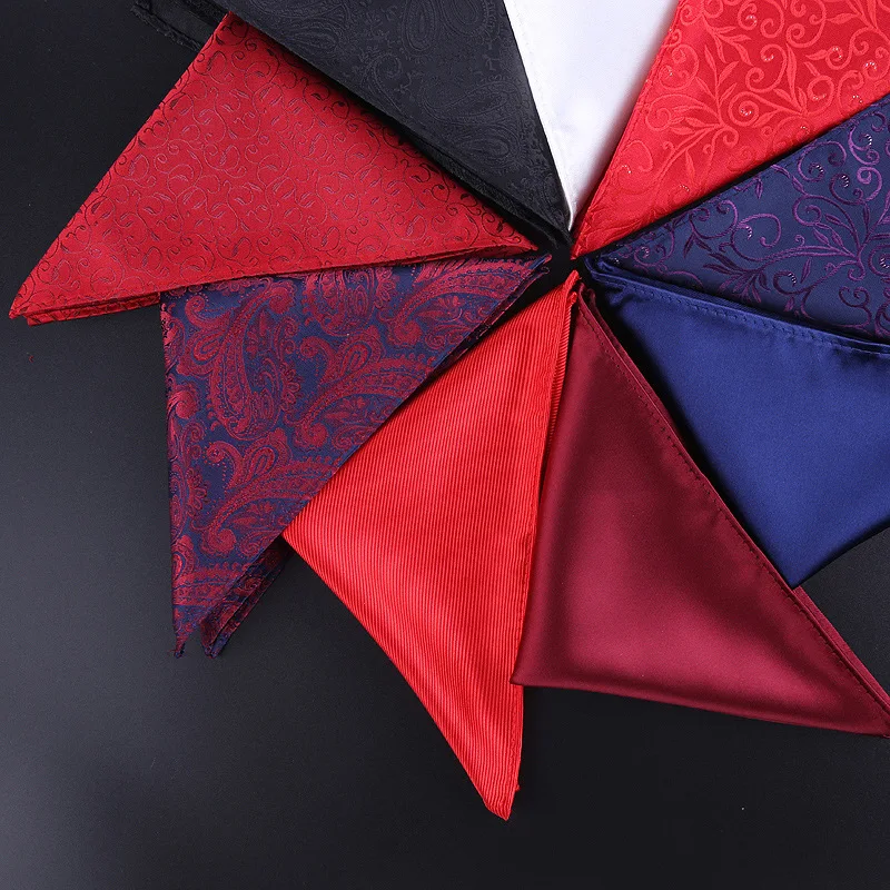 Fazzoletti in tessuto tascabile quadrato Abito Bandana da uomo Accessori Abito da lavoro Fazzoletto Sciarpa al seno Fazzoletto giapponese KDJ01