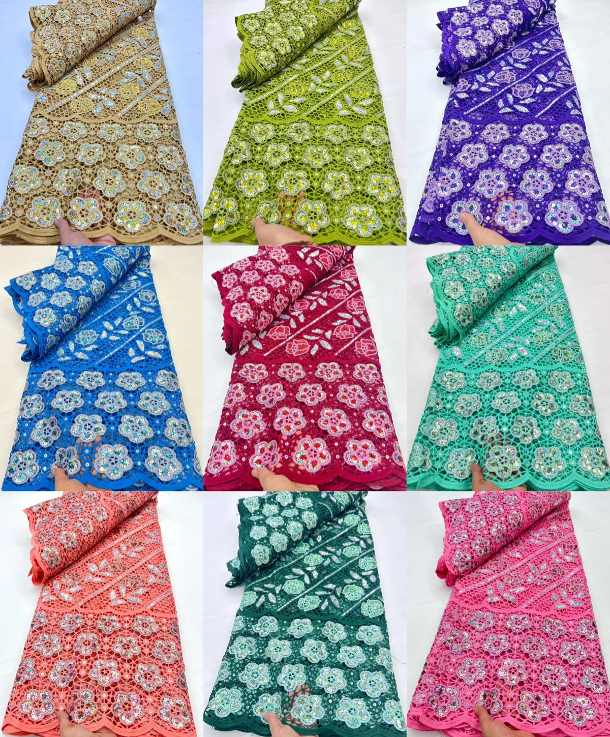 Neat Soft Aqua Cotton Lace Lurex Embroidery African Swiss Voile Fabric Modern Traditional Inspired Casual Occasional Wear SZ2128