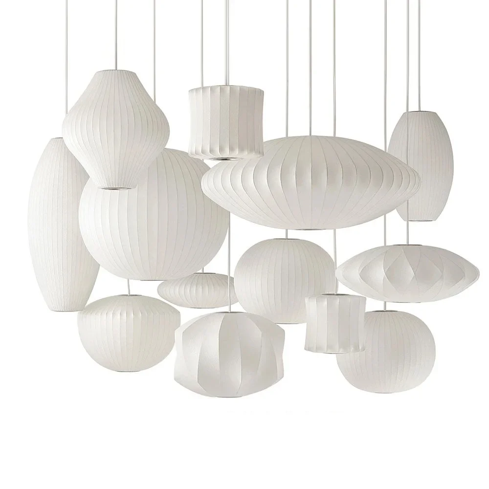 

Denmark Design Bubble Silk Pendant Lamp Chandelier Suspension Hanging Light for Dining Living Room Kitchen Island Bedroom Loft