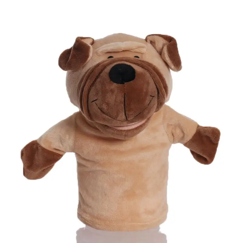 25Cm Dier Hand Hond Leuke Hond Pluche Speelgoed Baby Educatief Handpoppen Verhaal Pretend Spelen Poppen Voor Kinderen Geschenken