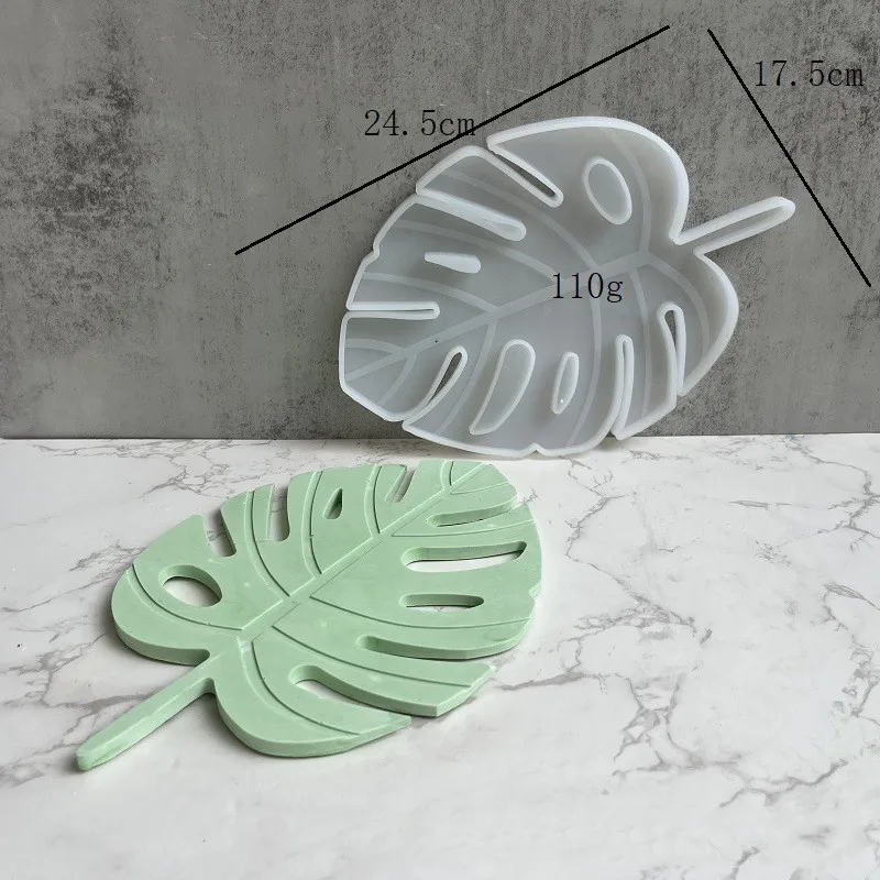 Large Autumn Maple Leaf Coaster Silicone Mould Concrete Epoxy Leaf Tray Mould DIY Crafts Making Materials Gypsum Art Making