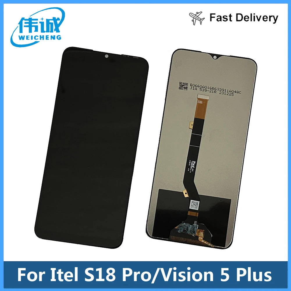 For Itel S18 Pro LCD Display + Touch Screen Assembly Replacement For Itel Vision 5 Plus S662LCN LCD Screen Sensor Parts + Glue