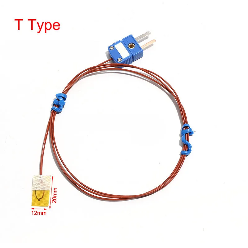 1PC K/T/J Type Surface-Mounted Patch Temp Sensor Thermocouple Equipped with Dedicated Temperature Measuring Lead Wire 0.5M-5M image 2
