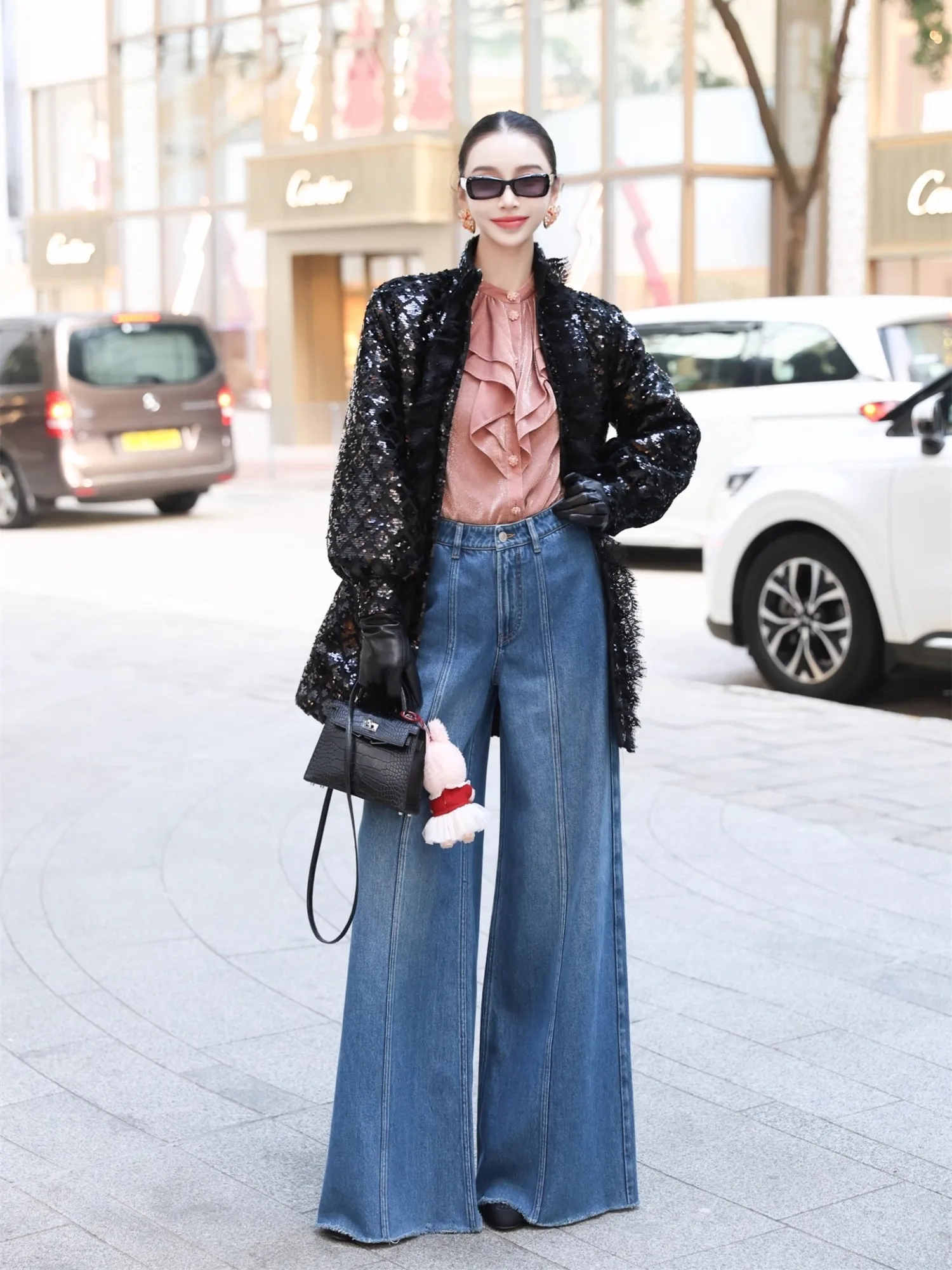 

Зимнее пальто Nothing Nine Bon Bla Star Cotton Jaet Ele Sle Thiened для женщин, прямого кроя, из шерстяной ткани