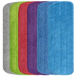 Mop Pads Head Replacement Spray Pads Microfiber Cleaning Pads for Wet Dry Mops Flat Replacement Heads for Floor Cleaning