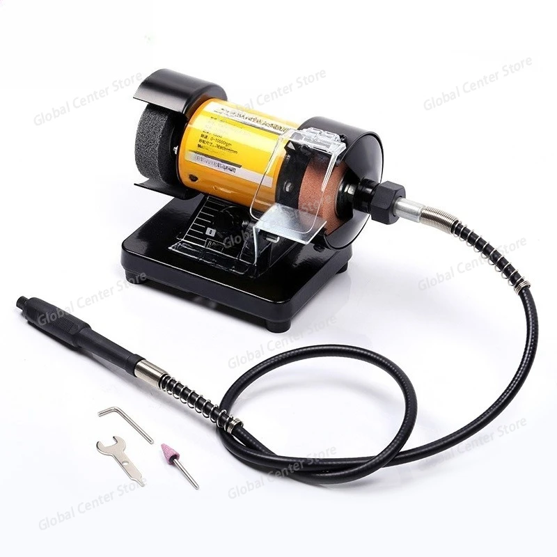 3'' Bench Multi-function Mini Electric Grinder Variable Speed 110v/220v Polishing Engraving Machine