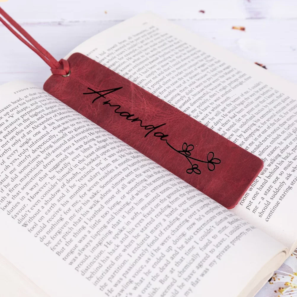 

5Pcs Blank Bookmarks DIY Engravable Vintage Design Soft Touch Reading Accessories for Women Men Students Reading Accessories