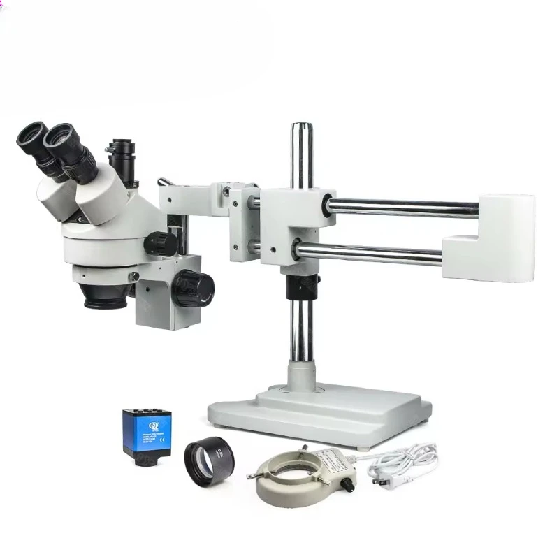 3.5X-90X Optional Zoom Industrial Stereo Microscope With Digital Camera For Precision Soldering Rework