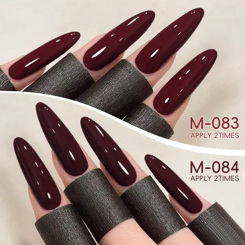 2 पीस 15 मिली वाइन रेड और हॉथोर्न रेड जेल नेल पॉलिश, UV/LED सोक ऑफ, फॉर्मलडिहाइड - DIY सैलून और होम मैनीक्योर के लिए मुफ़्त, नया साल 10 best sales बहुत अच्छी नेल जेल पॉलिश - №2
