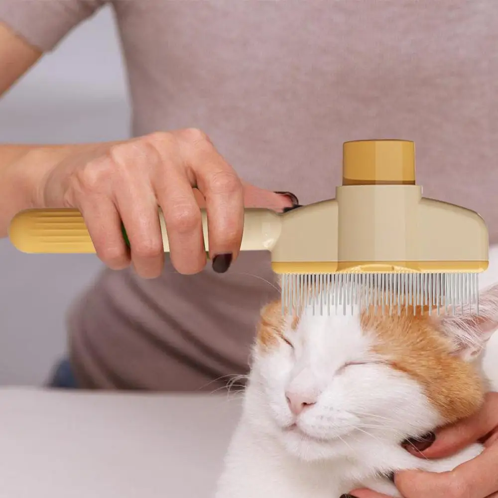 Cepillo autolimpiable para pelo de perro y gato peine de masaje_voghion.com