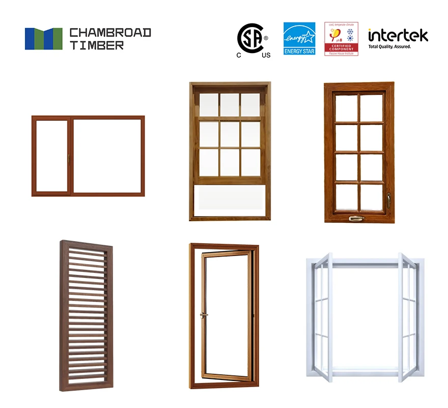 Professional Door and Window Manufacturer Offers Custom Solid Wood Windows and Energy Saving Sash Windows Modern Wood windows