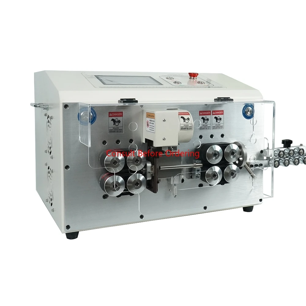 Pelapatate a doppio strato interno ed esterno con guaina rotonda ad alta velocità SWT-608-YHT5 aggiornato Controllo touch screen a 8 ruote