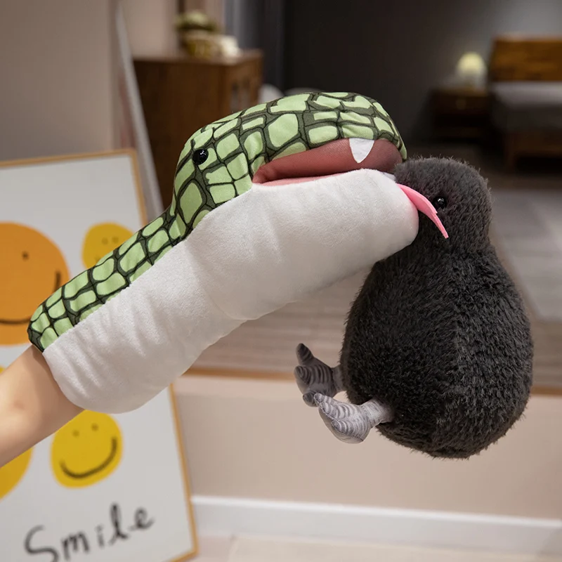 Bruine Kiwi Bird Doll knuffel gevuld wild dier Plushie Peluche zoals echt 3-kleuren verjaardagscadeau