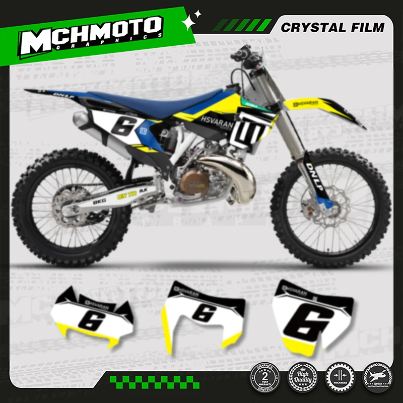 

MCHMFG MOTOR мотоциклетные графические наклейки, наборы наклеек для Husqvarna TC FC 2014 2015 TE FE 2014-2016 125 250 300 350 450