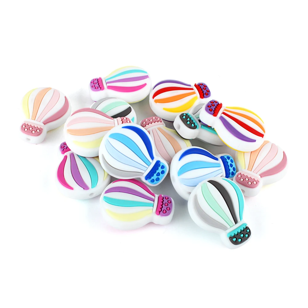 5/20/50Pcs Silicone Beads Cute Shapes BPA Free for DIY Keys Chain Focal Beads Jewelry Making Pen Necklaces Bracelets