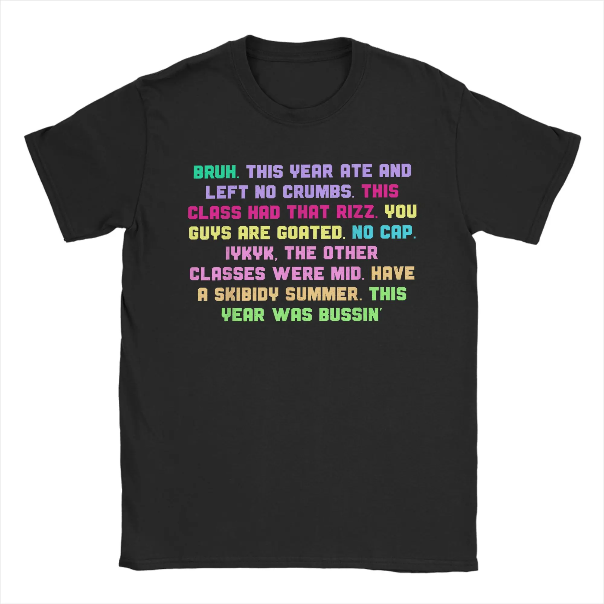 

Gen A Slang Bruh Teachers Happy Last Day of School Men's T Shirt Tee Shirt Short Sleeve O Neck T-Shirts Cotton Summer Clothes