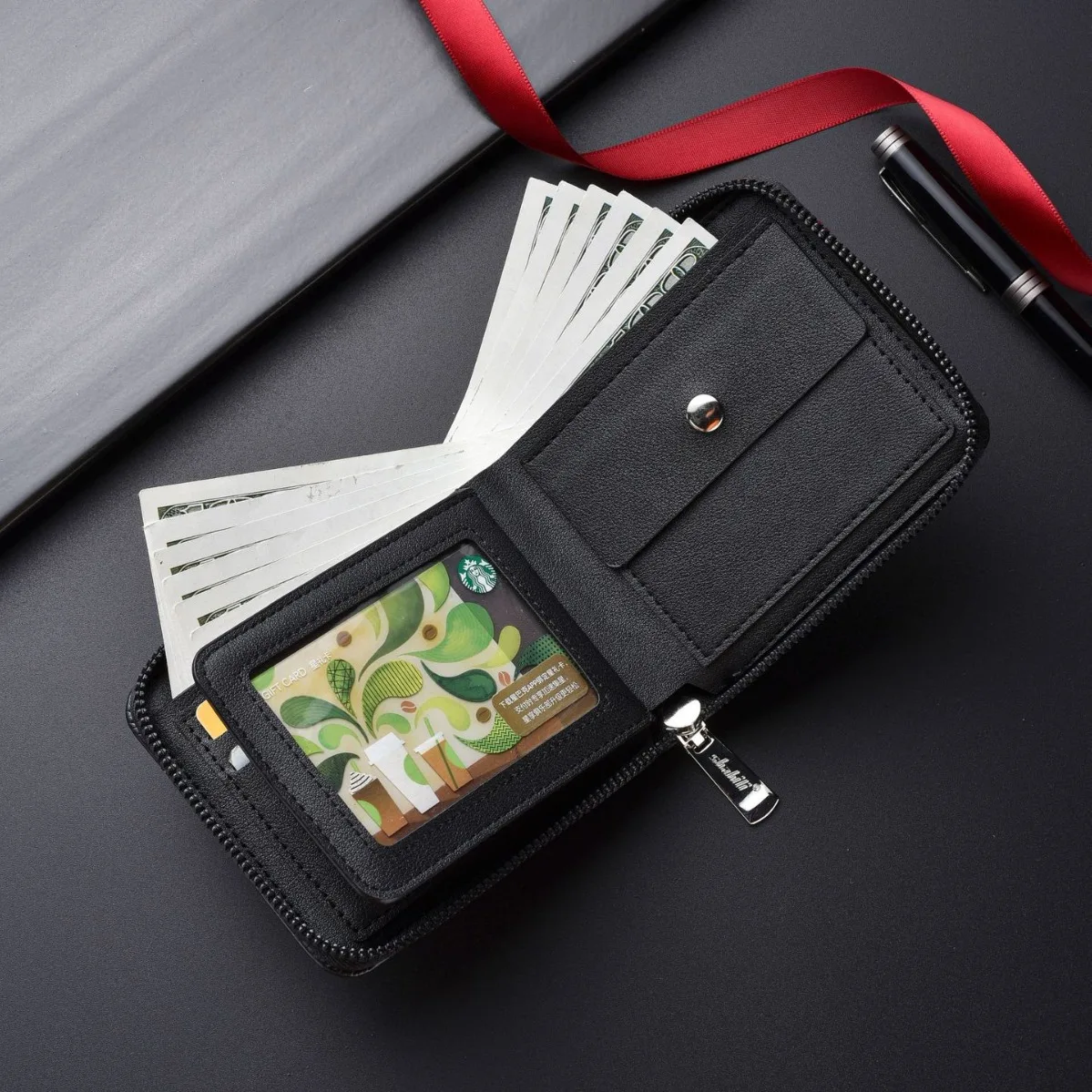 New Men's Wallet Short Retro Classic Multi-function Card Bag Business High-end Men's Wallet Fashion Coin Purse