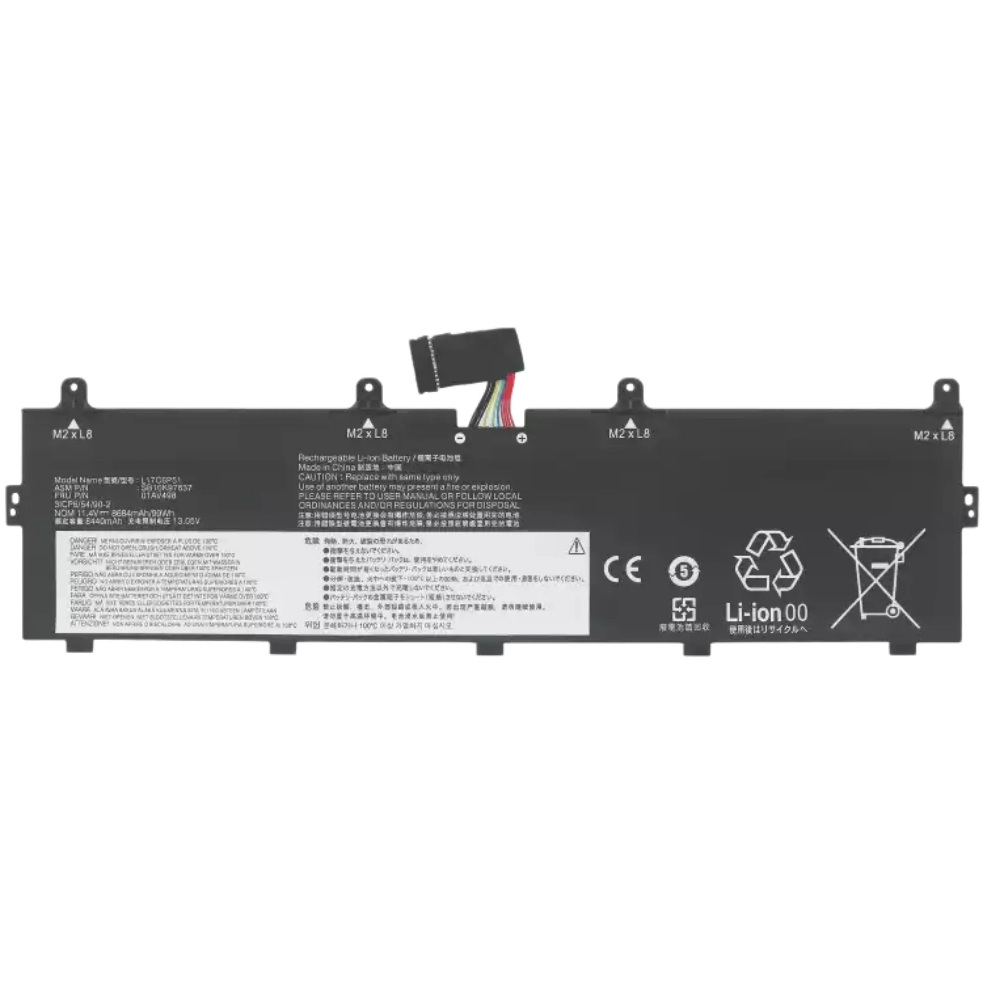 For L17C6P51 ThinkPad P72 P73 L17M6P52 01AV497 498