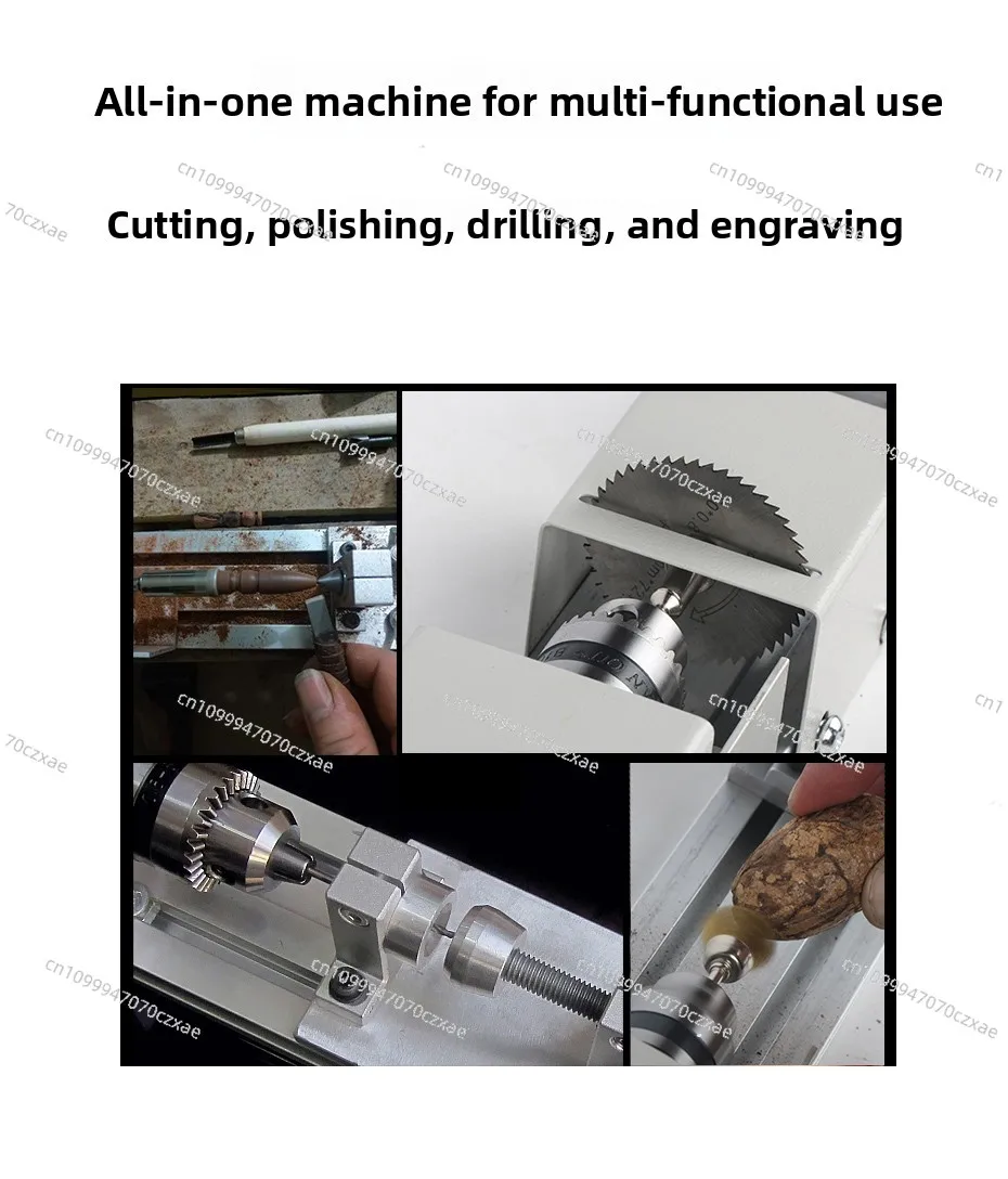 Lathe Miniature Bead Machine, Mini Small Household Multi-functional Desktop Play Bracelet Grinding Small Lathe