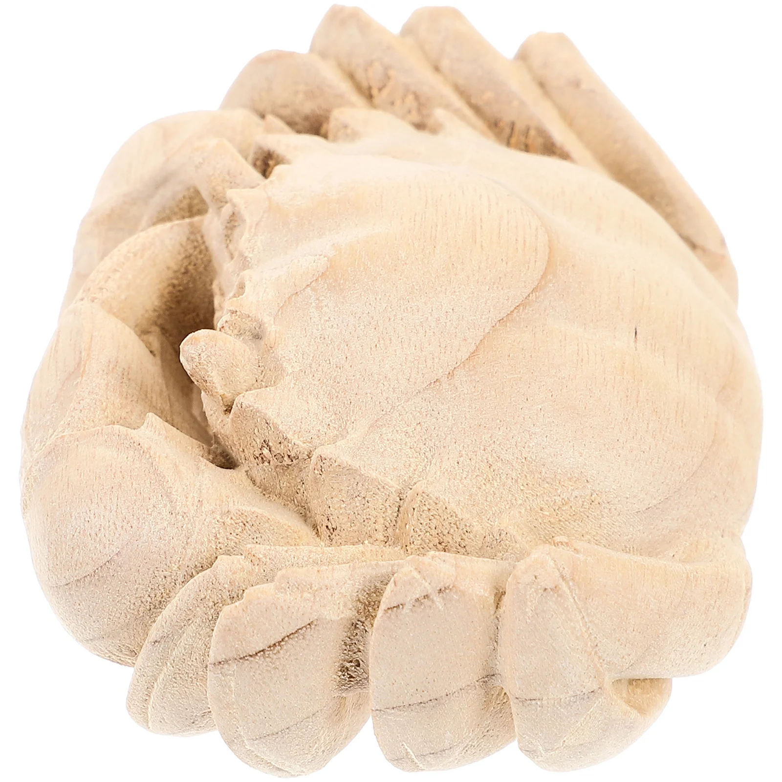 

Pet Decor Carved Crabs Wooden Craft Home Office Tet Pet Decor Desktop Decoration Wood Handicraft Adornment