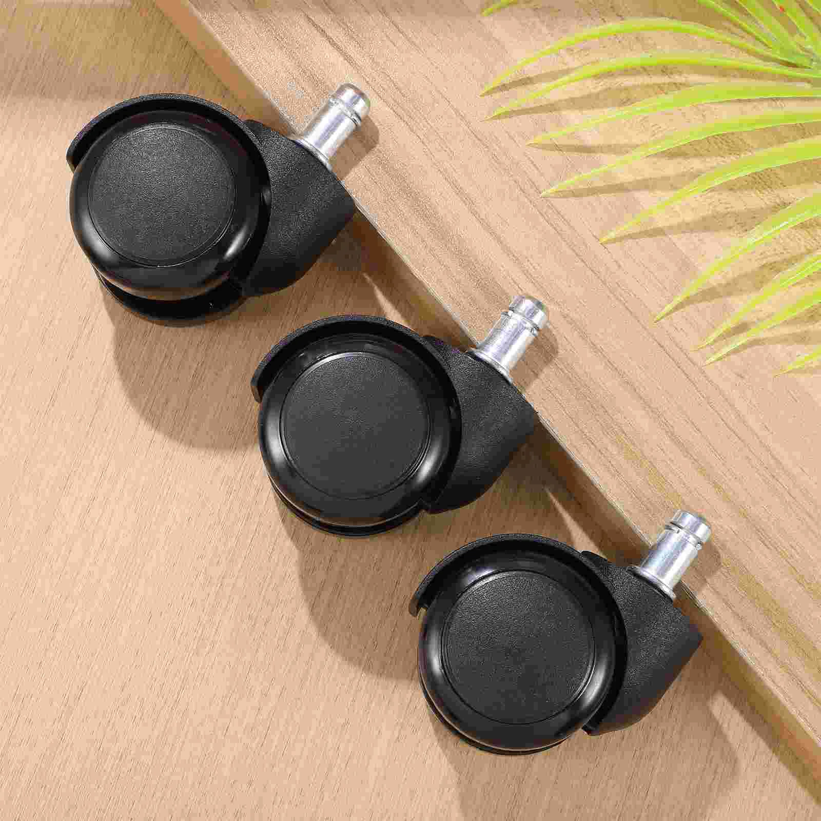 5pcs Universal Office Chair Wheels Heavy Duty Furniture Casters Swivel Rubber Safe Rollers Furniture Hardware Replacement