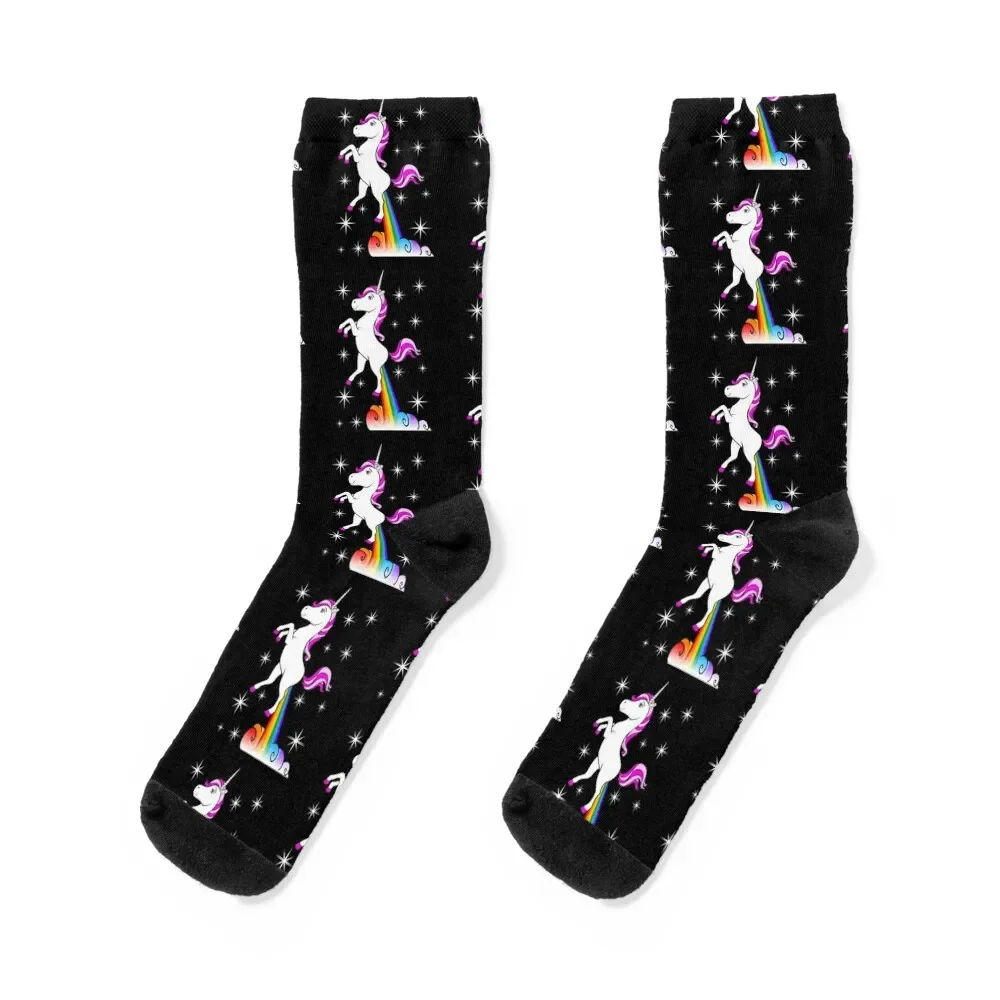 

Unicorn Farting Rainbow Socks halloween new in's Socks Men's Women's