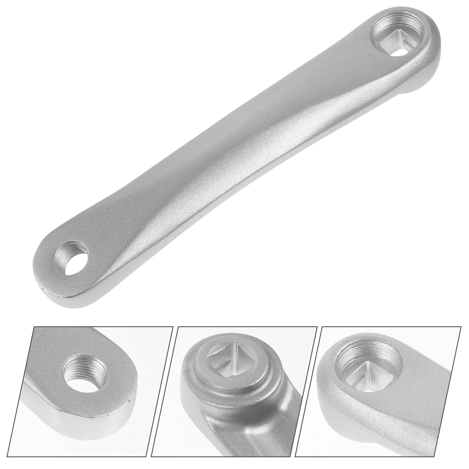 

Aluminum Alloy Bike Crank Arm Square Hole Sturdy Left Crank Replacement For Mountain Folding Fixed Gear Bikes Durable Rider