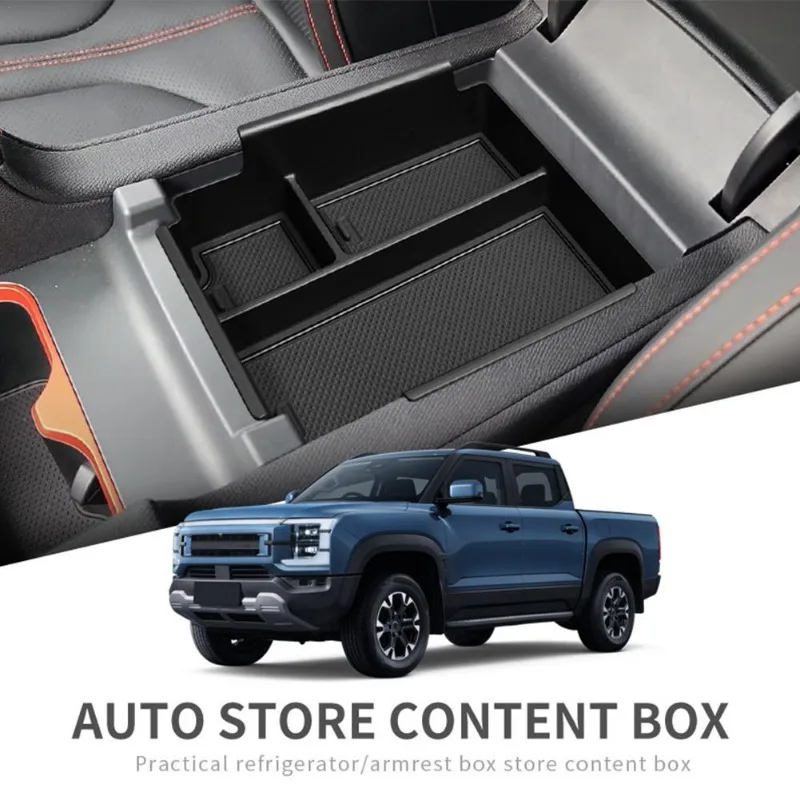 For BYD SHARK 2024 2025 Center Console Armrest Storage Box Organizer Tray Car Accessories
