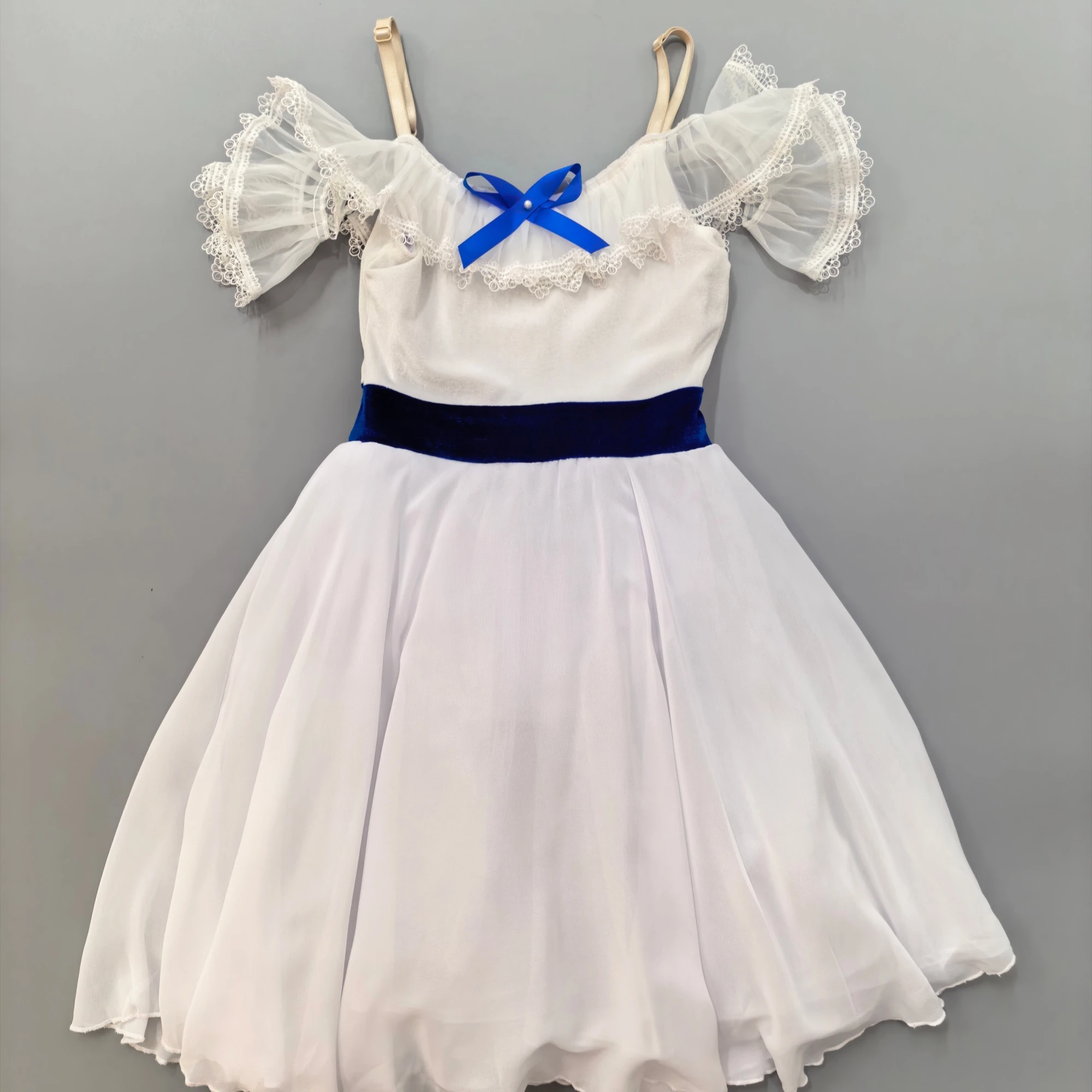 

Girls White Ballerina Dress Women Tutu Ballet Skirt Performance Costume Dancing Graduation Party Ballet Dress