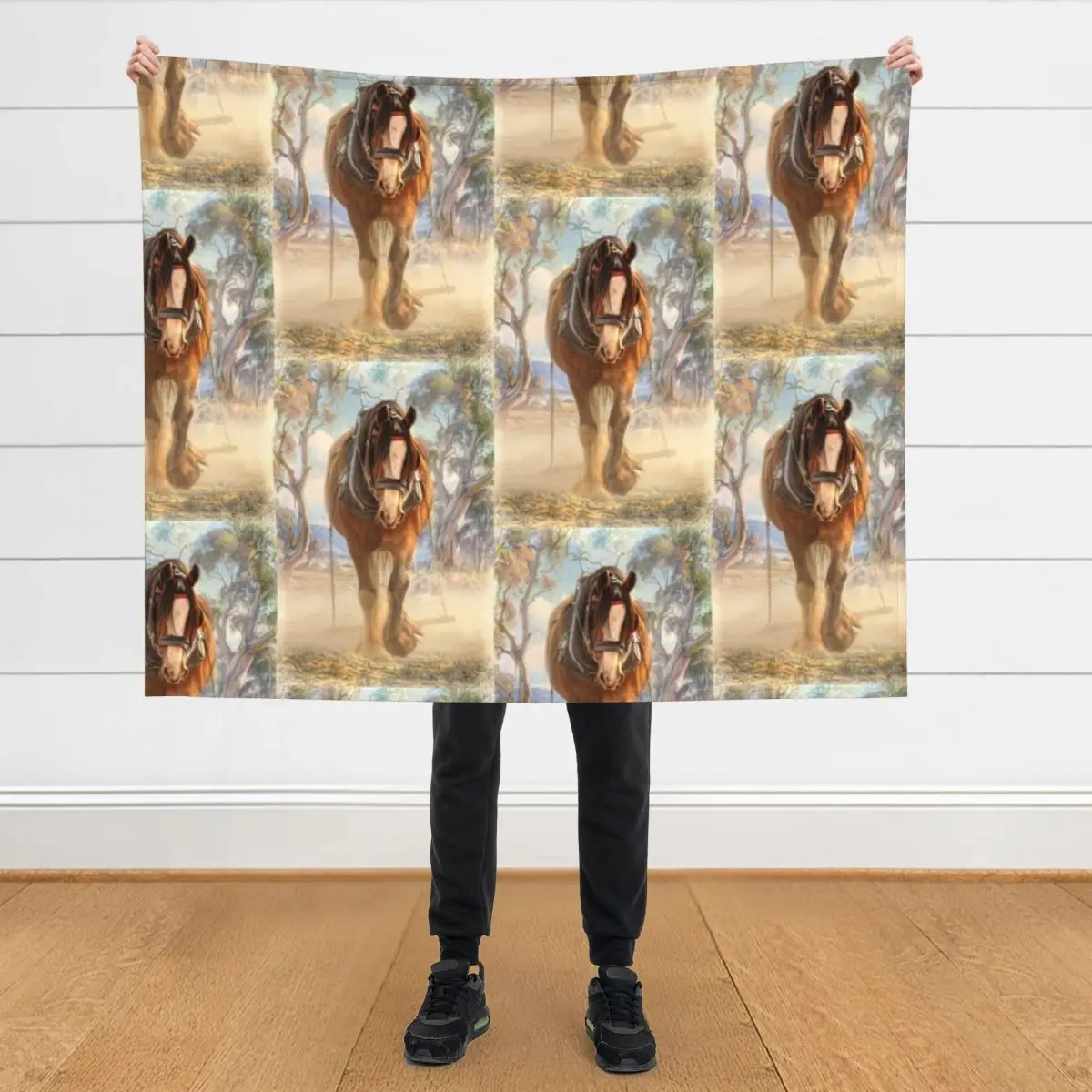 

The Clydesdale Throw Blanket Luxury Designer warm for winter Decorative Throw Blankets