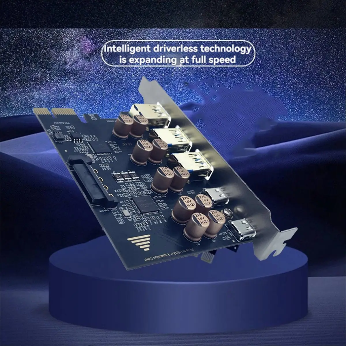 

Стабильная USB-карта расширения PCI-E 1X 5 Гбит/с 3xUSB-A + 2xUSB-C Адаптер PCIE-USB-C Gen1 5 Гбит/с PCI-E-USB 3.2 Type-C Расширенный концентратор