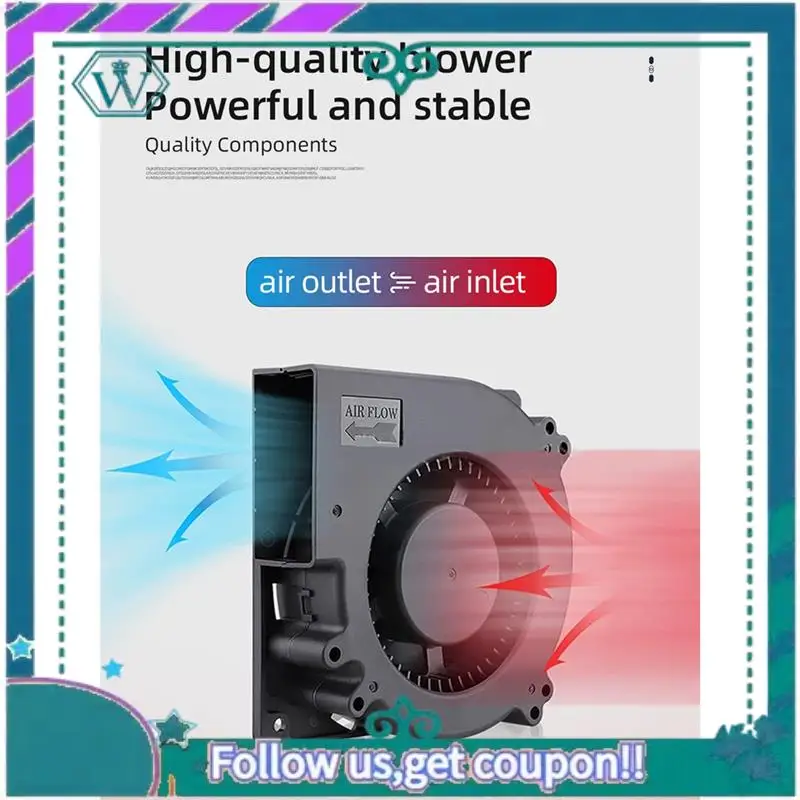 

Upgraded Unit High Airflow Low Large Vibration Blower Fan Low Vibration Blower 2800 RPM Side Blow Unit For VORON V0 Series