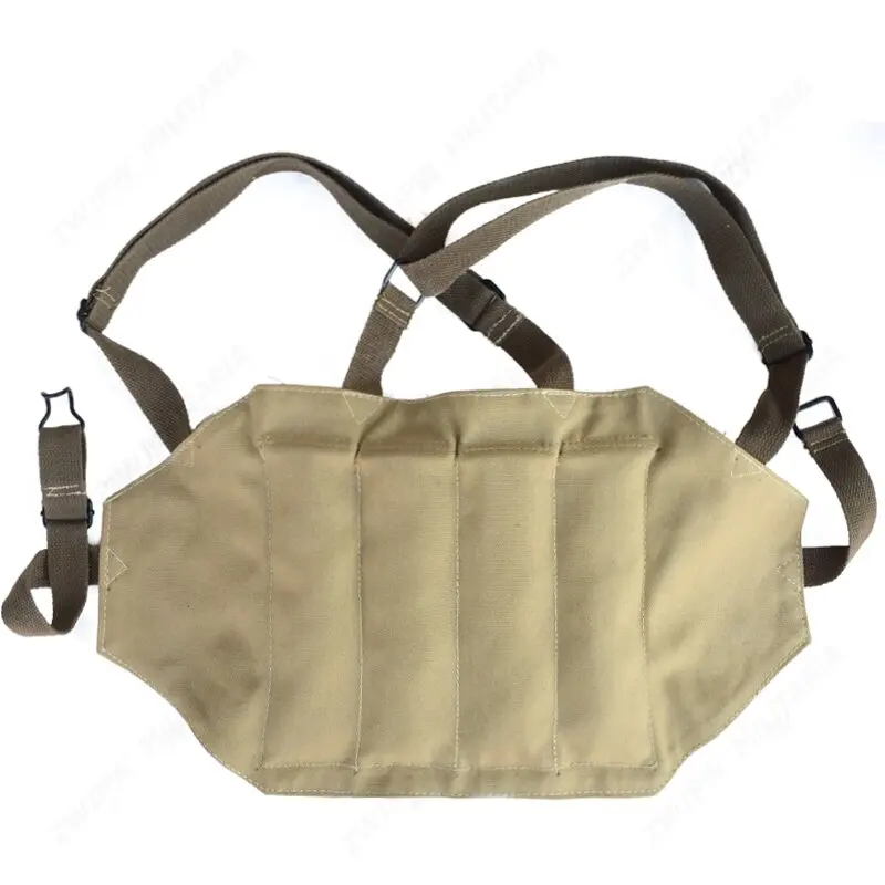 WWII US AMRY THOMPSON CHEST RIG MAGAZINE 4 CELL 30 ROUNDS MAGAZINE AMMO POUCH US.  CN10327