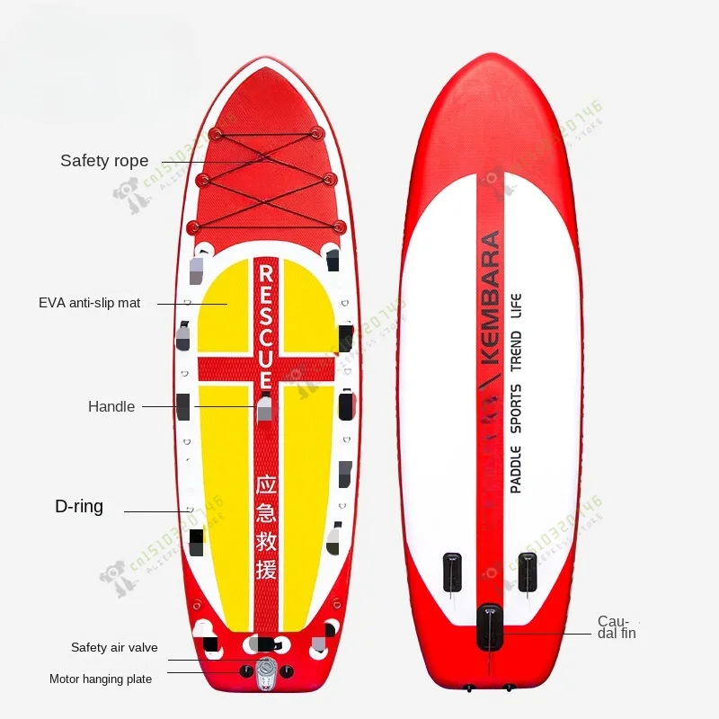 Rescue paddle board, inflatable flood control and disaster relief paddle , flood patrol surfboard