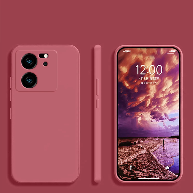 Mi 13 t 13 t mi13t pro Fall Luxus quadratische flüssige Silikon Handy hüllen für Xiaomi mi 13 t mi 13 t pro mi13t pro 5g Soft Back Cover – Detail 10
