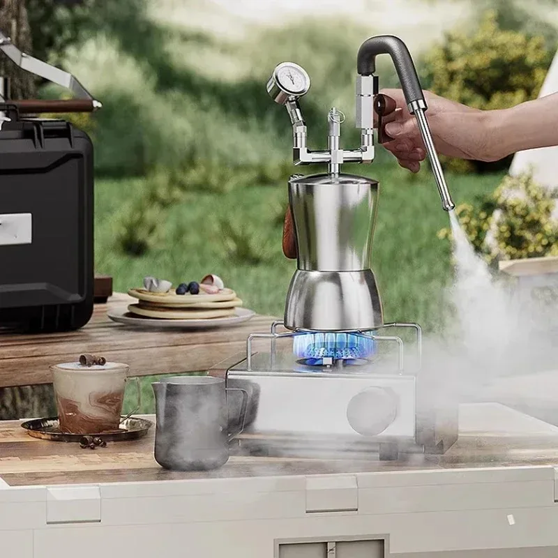 Portable Milk Frother Stainless Steel Milk Steamer Water Vapor Separator Drying vapour Versatile for Coffee Making