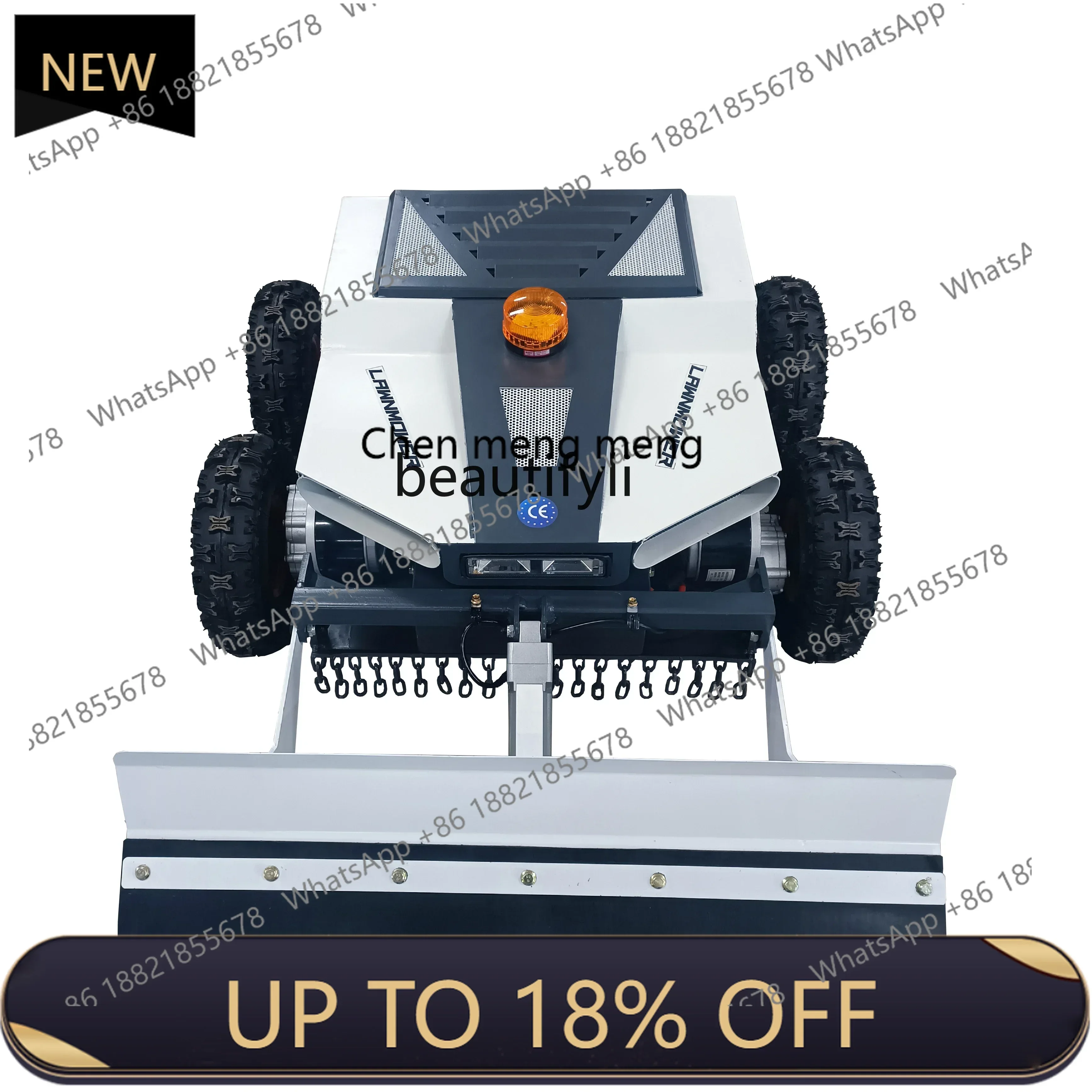 

Z189 AY New style Electric four-wheel drive unmanned remote control lawn mower lawn mower snow removal machine push shovel