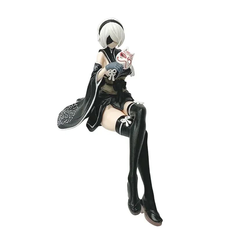 Nier: عصر الآلات كيمونو يورها وضعية الجلوس الدائمة الموقف تمثال الزينة الحلي الهدايا #1