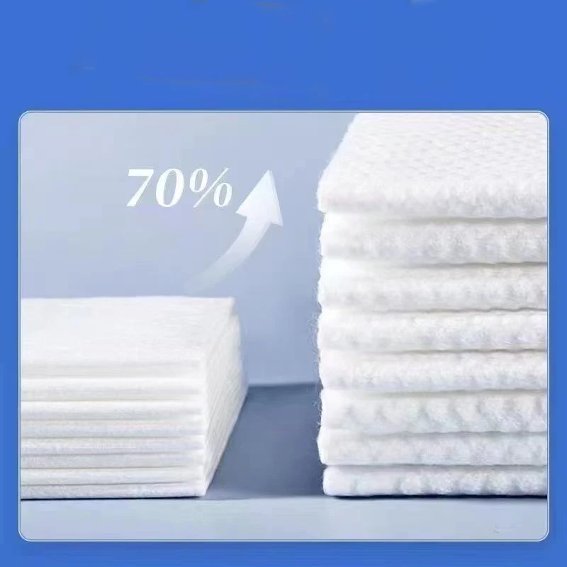 50PCS Disposable Compressed Towelettes Soft Mini Towel Tablets Tissue Wipes Napkin, Organic Biodegradable Portable Magic Towel