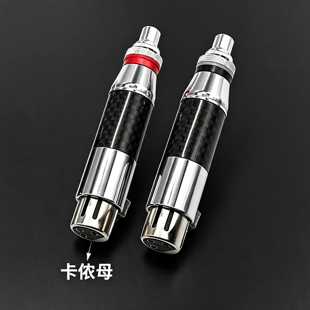 a pair High Quality XLR 3 Pin Female to RCA male Audio Jack Adapter Plug Connector RCA Phono Male Plug Audio Interconnects