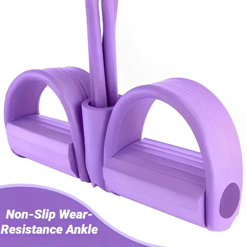 Multifunction Arm Strength Tension Rope Resistance Band Elastic Pedal Puller Leg Stretching Slimming Training Portable Equipment