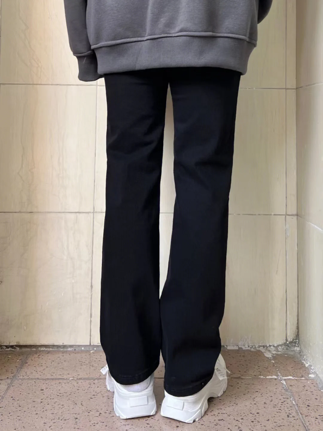 جينز ضيق مستقيم وواسع الساق للنساء صيفي رقيق مقاس كبير سمين مم الكمثرى قرد التخسيس e أنبوب السراويل عالية الشارع INS العصرية #4