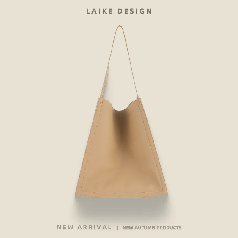 

Bag women's new leather large-capacity tote bag high-end sense simple casual shoulder bag niche card underarm bag